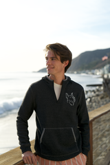 QUARTER ZIP FLEECE PULLOVER HOODIE